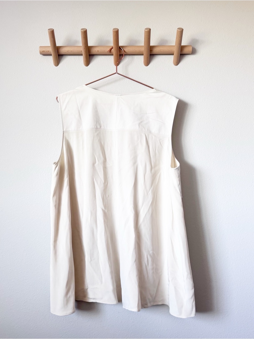 Lafayette 148 New York Cream Open Front Side Lace Vest - Picture 7 of 9
